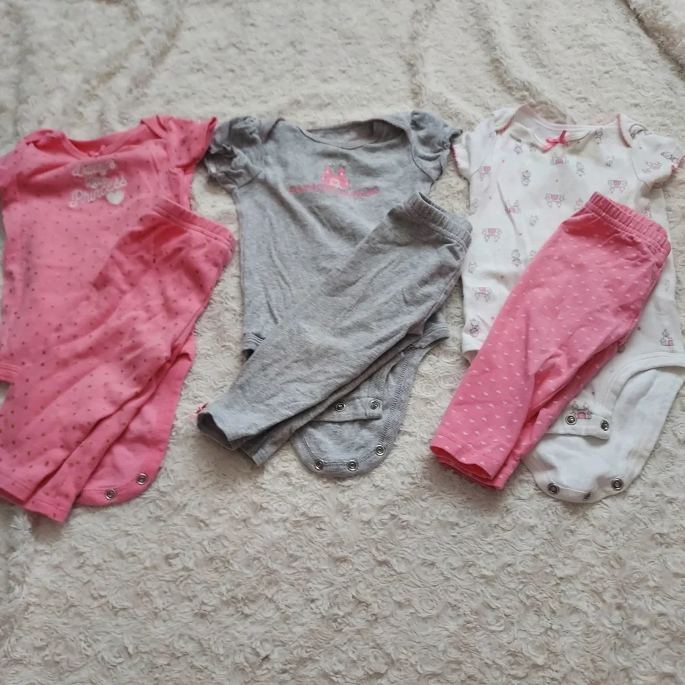 Bundle (20 pieces) 3-6mo Baby Girl Casual Clothing Lot Spring Grandma's House